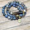 Dust Blue Taupe | gemstone bracelet set