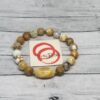 Camel-Agate, Yellow Opal and Matte Tiger's Eye gemstone bracelet set