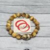 Camel-Agate, Yellow Opal and Matte Tiger's Eye gemstone bracelet set
