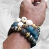 Vigilant | Krobo & gemstone bracelet set