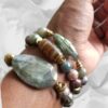 Pavonine | gemstone bracelet set