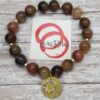 Colored- Tiger's eye, Quartz gemstone bracelet set