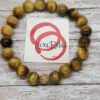 Colored- Tiger's eye, Quartz gemstone bracelet set