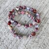 Red Lightning | gemstone bracelet set