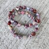 Red Lightning | gemstone bracelet set