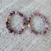 Red Lightning | gemstone bracelet set