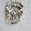 Mantis | Jasper & Prehnite gemstone bracelet set