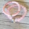 Pink Jade gemstone Valentine bracelets