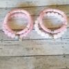 Pink Jade gemstone Valentine bracelets
