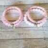 Pink Jade gemstone Valentine bracelets