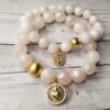 20220120_193907 Mystic Rose Quartz gemstone bracelets