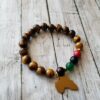 Tiger's Eye  gemstone Black Heritage Pride Bracelet (Single)