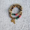 Tiger's Eye  gemstone Black Heritage Pride Bracelet (Single)