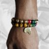 Tiger's Eye  gemstone Black Heritage Pride Bracelet (Single)
