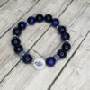 Evil Eye, Blue Tiger's Eye gemstone bracelet singles