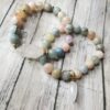 Morganite Beryl gemstone bracelet set
