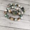 20220331_223537 Tree Agate gemstone bracelet set