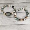 20220331_223557 Tree Agate gemstone bracelet set