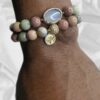 Natural Mexican Imperial Jasper gemstone bracelet set