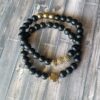 TBG | Black Onyx gemstone bracelet set