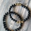 TBG | Black Onyx gemstone bracelet set