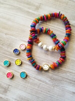 Smyle -Mother of Pearl chip gemstone bracelets