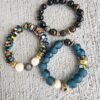 Vigilant | Krobo & gemstone bracelet set
