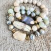 Modern Class | gemstone bracelet set