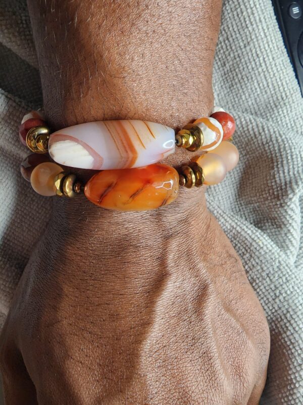 Canari | Agate gemstone bracelet set