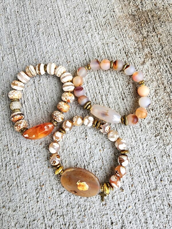 20221115_105700 Marmalade | Agate gemstone bracelet set