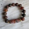 Cognac | Agate gemstone bracelet set