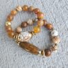 Caramel Tawny | Fire Agate gemstone bracelet set