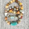Native| Agate & Jasper gemstone bracelet set