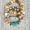 Native| Agate & Jasper gemstone bracelet set