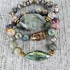 Pavonine | gemstone bracelet set