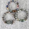 Pavonine | gemstone bracelet set