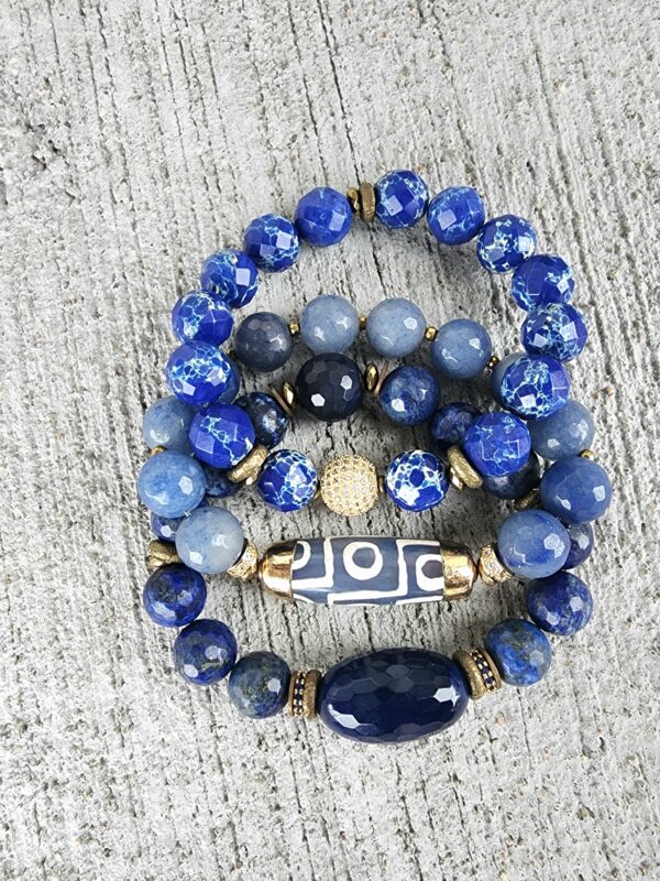 Blu Sapien | gemstone bracelet set