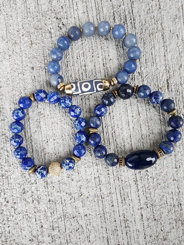 Blu Sapien | gemstone bracelet set - Image 2