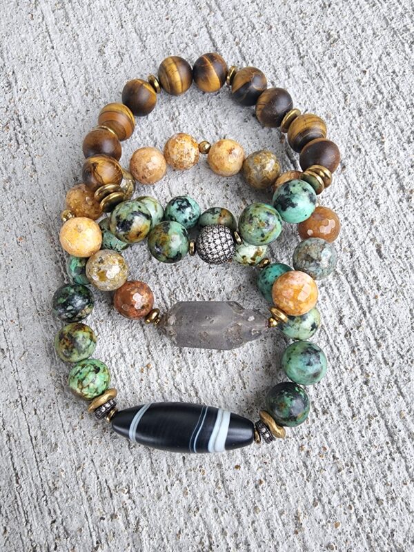SAATE | gemstone bracelet set