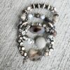 Dark Chestnut Ash| Agate gemstone bracelet set