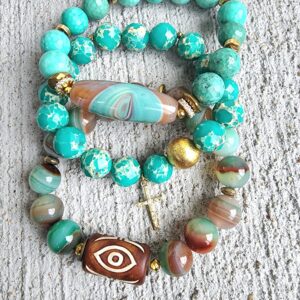 Jaded Ale | gemstone bracelet set