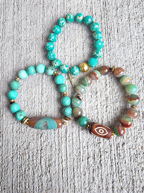 Jaded Ale | gemstone bracelet set