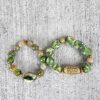 Vertor | Krobo bead Agate gemstone bracelet set