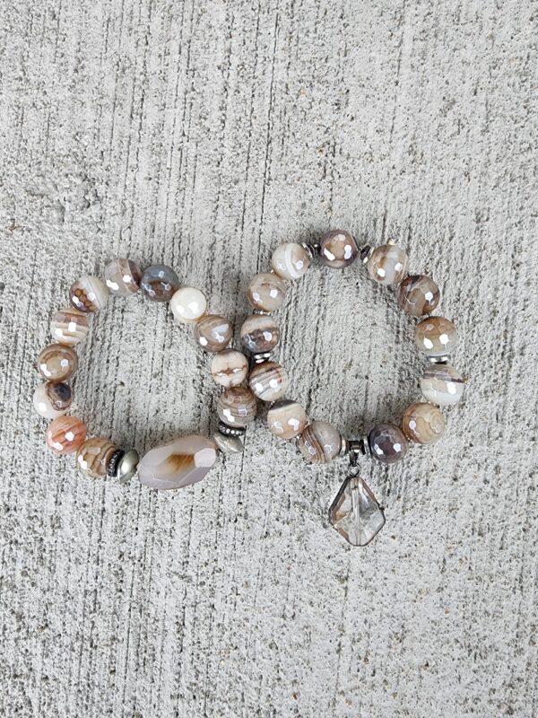Enchanted Sardonyx | gemstone bracelet set