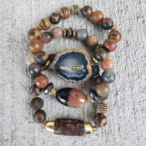 Tarantula | gemstone bracelet set