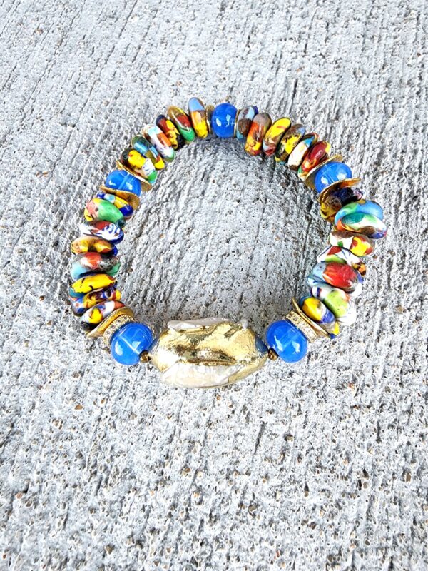 Chaouen | Krobo rondelle bracelets