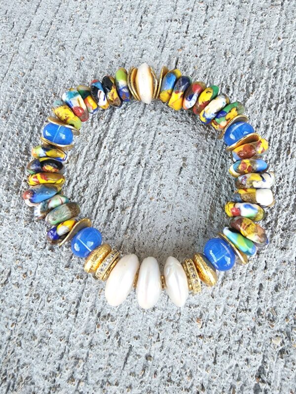 Chaouen | Krobo rondelle bracelets