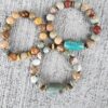 Native| Agate & Jasper gemstone bracelet set