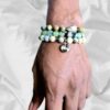 Mantis | Jasper & Prehnite gemstone bracelet set