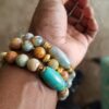 Native| Agate & Jasper gemstone bracelet set